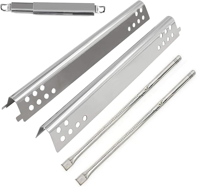 Grill Replacement Parts for Charbroil Performance 2 Burner 463625217 463625219 463673517 463673019, Repair Kit Includes Heat Plates G470-0004-W1, Burner Tubes G470-5200-W1, Crossover Tubes