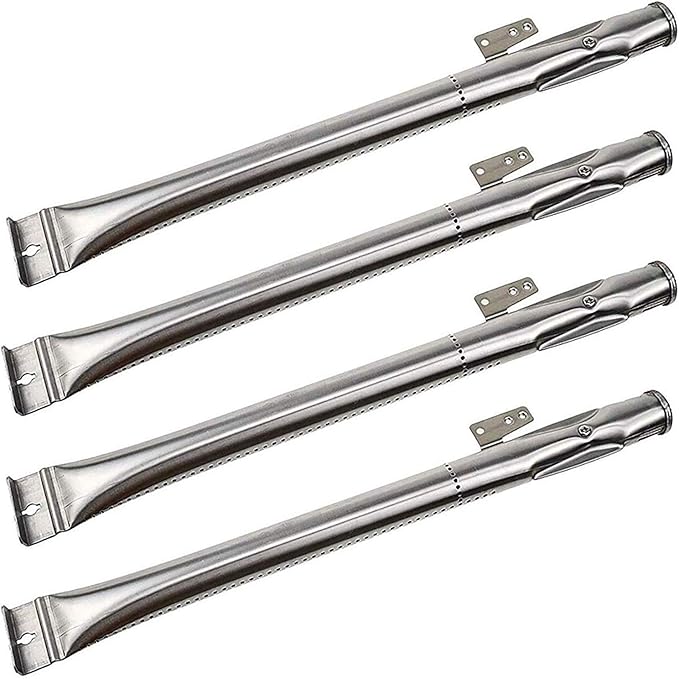Stainless Steel Grill Burner Tubes Replacement for Nexgrill 720-0830H, 720-0783E, 720-0864, Gas Grill Pipe Burners for Kenmore, Kitchen Aid, Nexgrill 720-0830A Gas Grill.(4 Pack)