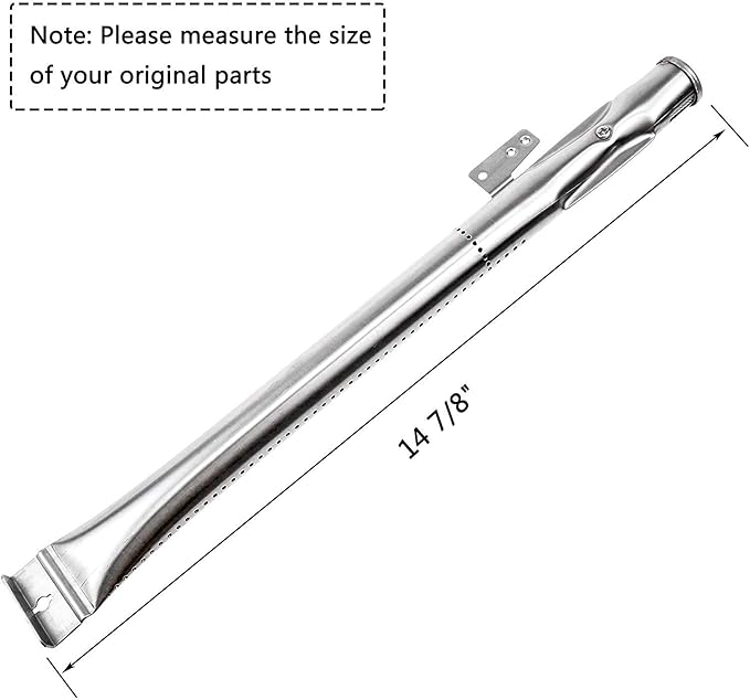 Stainless Steel Grill Burner Tubes Replacement for Nexgrill 720-0830H, 720-0783E, 720-0864, Gas Grill Pipe Burners for Kenmore, Kitchen Aid, Nexgrill 720-0830A Gas Grill.(4 Pack)