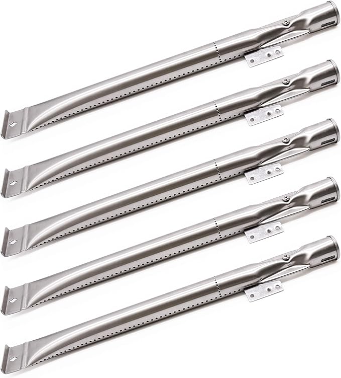 Stainless Steel Grill Burner Tubes Replacement for Nexgrill 720-0888, 720-0888N, 720-0882S, Gas Grill Pipe Burners for Kenmore, Kitchen Aid, Nexgrill 720-0830H Gas Grill.(5 Pack)