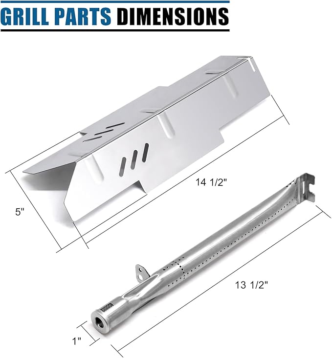 Grill Replacement Parts for Dyna Glo DGF350CSP DGF350CSP-D 2 Burner Grill Models, Replacement for Dyna Glo DGF350CSP Heat Tent Heat Shield, for DGF350CSP Burner