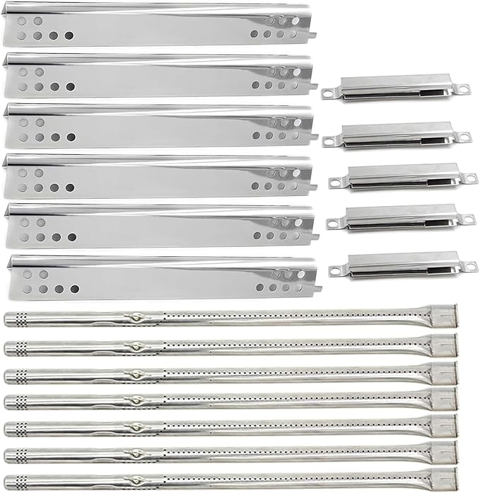 Grill Replacement Parts for Charbroil Performance 6 Burner 463244819 463238218 463276517 463276617, Repair Kit Includes Heat Plates G470-0004-W1, Burner Tubes G470-5200-W1, Crossover Tubes