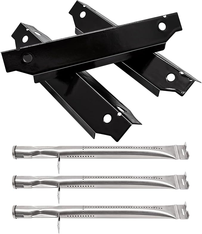 Replacement Parts for Dyna-Glo DGC310CNP-D DGC310BNP-D DGC310RNP-D DGB310SSP, 3-Pack Burner and 70-01-673 Heat Tent Replacement for Dyna-Glo DGC310CNP-D 3-Burner Open Cart Propane Gas Grill