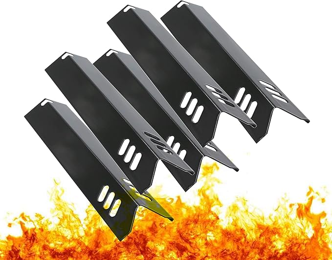 Grill Heat Shield Plate for Backyard Grill BY13-101-001-12, BY13-101-001-13, GBC1460W, GBC1461W, 15 inch Burner Cover for Dyna-Glo DGF510SBP, DGF493BNP, Uniflame, BHG Grill (5 Packs)