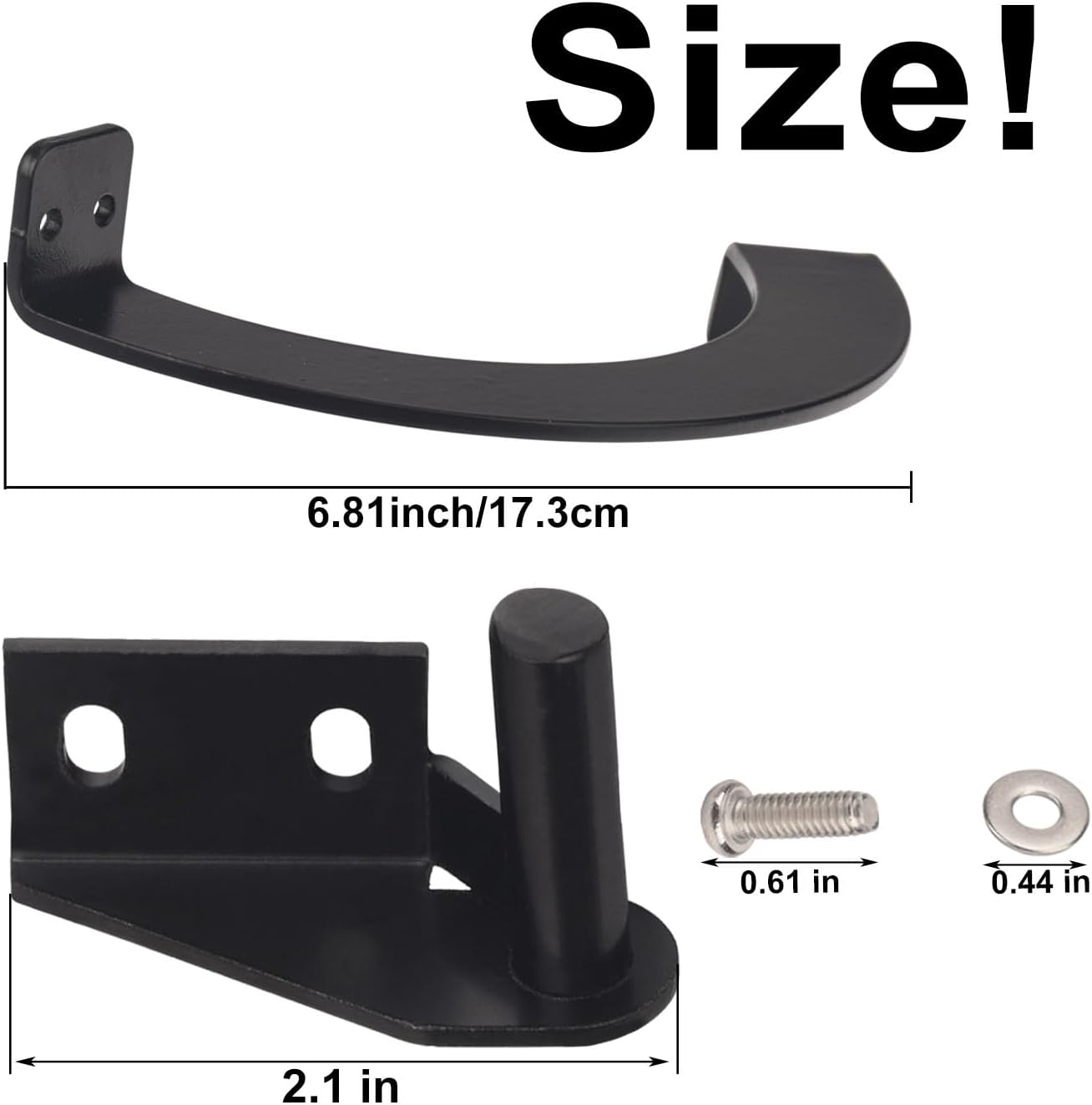 Grills Side Door Stop Arc & Grills Lid Hinge Kit for Traeger Pellet Grills, Include Left Side & Right Side Hinge Door Stop Arc BCA002 Right Side BCA081 Left Side