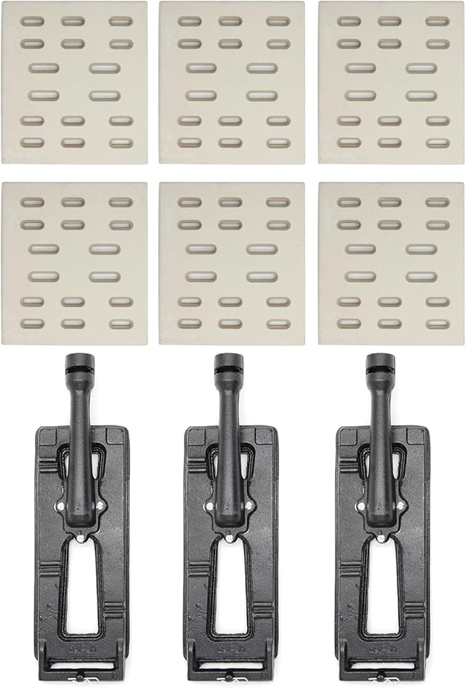 8" x 7.25" Ceramic Radiant Heat Plate and 16" Cast Iron Burner Replacement Parts for Members Mark Y0101XC, Grand Hall Y0660 Grills