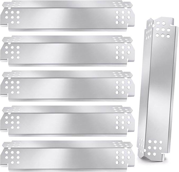 Replacement Parts for Nexgrill 720-0896B 720-0898 720-0888 720-0888N 720-0830H 720-0896 720-0882A Gas Grill, Stainless Steel Heat Shield Burner Cover for Nexgrill 6 Burner 720-0896B