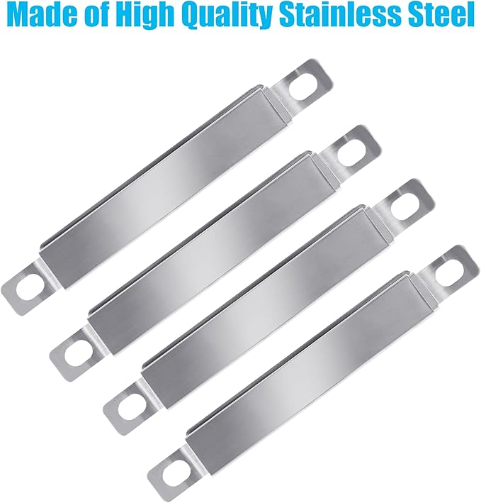 Adjustable Universal Crossover Tubes 5" up to 9.5" for Nexgrill 720-0830H Charbroil 463344116, 463241113, 463449914,Thermos 461442114,Grill Tube Replacement Parts,Stainless Steel,4 Pack