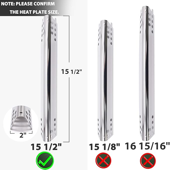 463344116 Grill Parts for Charbroil Advantage 4 Burner. Heat Plate Shields, Burner, Carryover Tube and Igniters for Charbroil 463344116 Replacement Parts, Char-Broil 466344116, G4328M00W1, G3610003W1