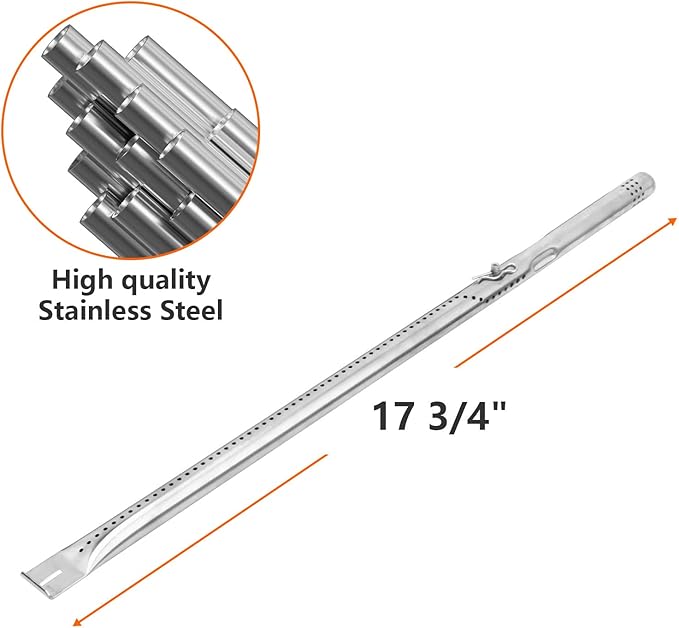 Grill Part Kit for Charbroil Signature 3 Burner Grills 463348017, 463372017, Replacement for Char-Broil Performance 2/4/5/6 Burner Grills, Heat Plates, Burners, Crossover Tube, Ignition