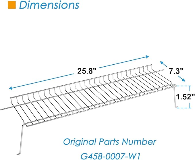 G458-0007-W1 Warming Rack Grill Parts for Charbroil 463439914 463437815 463436915 463436515 463436213 463436814 Warming Rack for Charbroil Grill Replacement Parts