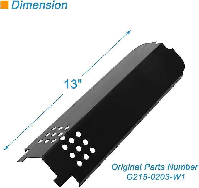 Grill Parts for Char-Broil Classic 280 2-Burner 463672817, 463672717 G320-0200-W1, G215-0203-W, Cooking Grate, Burner, Heat Plates Shield Tent