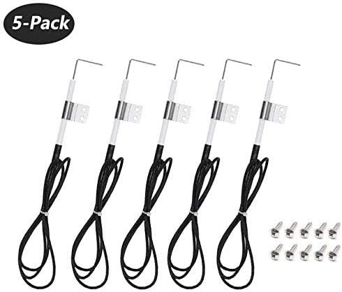 Repair Kit Pipe Burner Tube Replacement for Home Depot Nexgrill 720-0830H, 720-0888, 720-0830D Gas Grills with Igniter Electrode, 5 Pack
