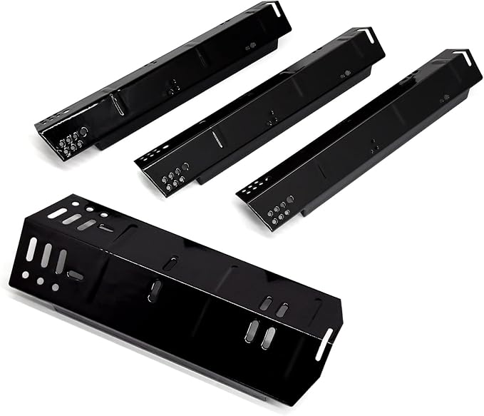 15 1/4" Criditpid Grill Heat Plate Replacement for Dyna-Glo DGH450CRP, Porcelain Steel Heat Shield for Dyna-Glo 4 Burner Grill, 4 Pack
