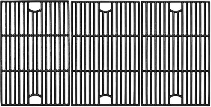 17inch Grill Grates for Nexgrill 6 Burner 720-0896 720-0896B 720-0896E 720-0898 720-0896X 720-0896C 720-0896CP 720-0898A, Cast Iron Cooking Grids for Homedepot Nexgrill 6-Burner Deluxe 720-0896,3Pack
