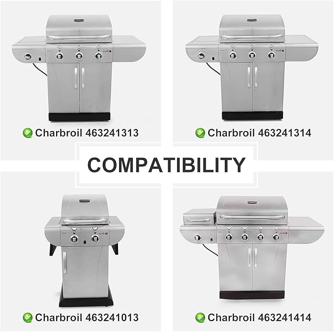 Grill Replacement Parts for Charbroil 463241314, 463241313, 463241413, 463241014, 463241414, 463241013, for Charbroil Commercial T-36D T-22D T-47D Grills, G527-2200-W1 G356-2200-W1 G527-0013-W1