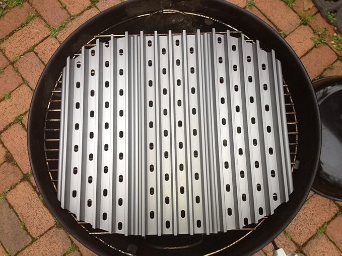 for 18.5"Weber Kettle, Smokey Mountain, and Jumbo Joe | Premium Charcoal Grill Accessory | Hard Anodized Aluminum Grill Surface
