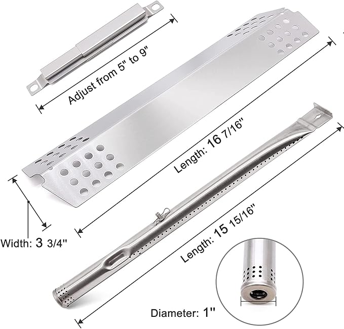 Grill Replacement Parts for Charbroil 463241313, 463241013, 463241314, 463241014, 463241413, 463241414, for Charbroil Commercial T-22D T-36D T-47D Grill, G527-2200-W1 G356-2200-W1 G527-0013-W1
