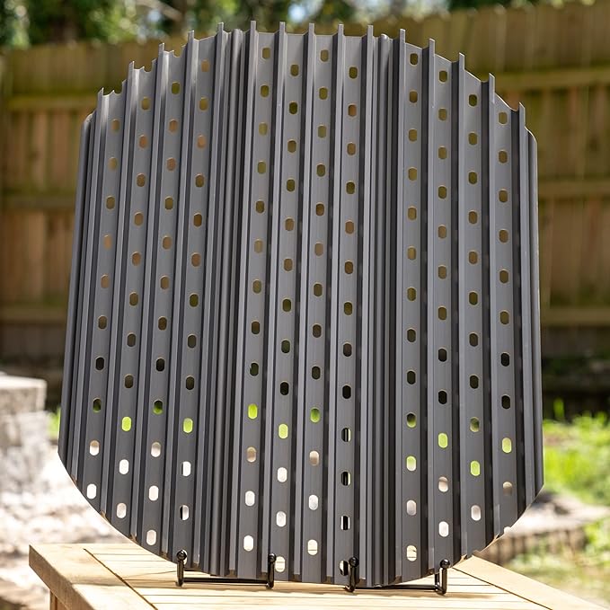 20" Grill Grate Panels for 22" Weber Kettle and Napoleon Kettle | Hard Anodized Aluminum | Weber Grill Accessory | Napoleon Grill Accessory |