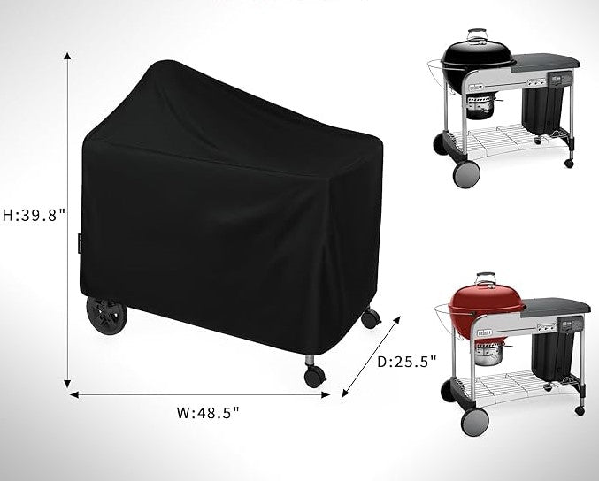 Grill Cover for Weber 22 Inch Performer Deluxe Charcoal, Waterproof Heavy Duty 7152 BBQ Grill Cover