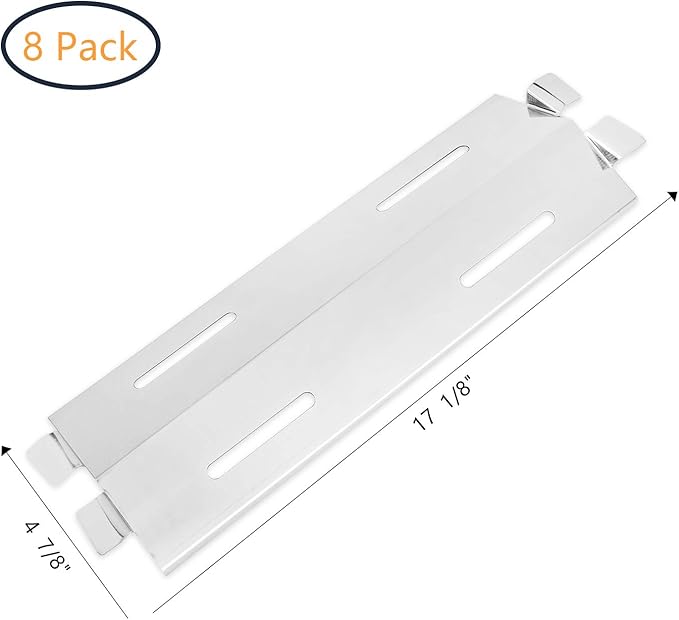 Grill Heat Plate Shield Replacement Parts for Members Mark GR2039201-MM-00 8 Burner Grill, Outdoor Gourmet GD430 CG3023E, Bakers and Chefs ST1017-012939 Grill Chef BIG-8116 Grill parts Stainless Steel