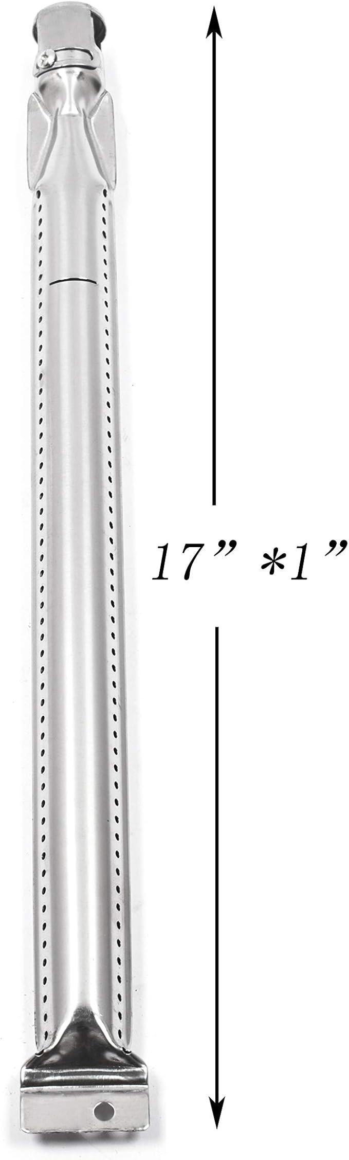 17" Replace parts 8 Pack Stainless Steel Heat Plates and Stainless Steel Grill Burners Replacement for Bakers and Chefs GR2039201-BC-00, GD430, ST1017-012939, Grill Chef, Members Mark Gas Grill Models