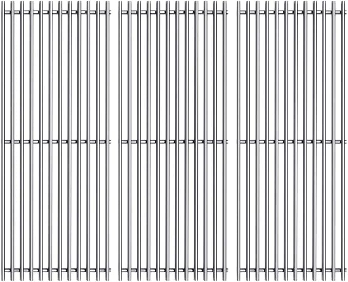 146.47223610 (3-Pack) 16.5” Stainless Steel Grates Replacement for Kenmore 6 Burner Grills 146.47223610 146.23681310 146. 23766310