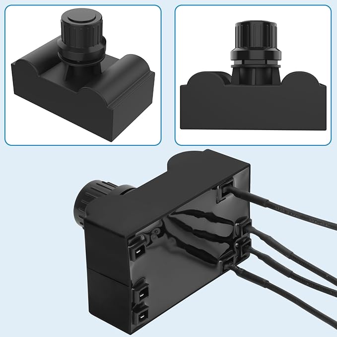G511-0055-W1 Grill Igniters for Charbroil Ignitor Replacement Kit, 5-Outlets Electronic Ignition Module w/Wires and 2 Push Buttons Replacement Igniter for Charbroil Surefire Ignition Systems