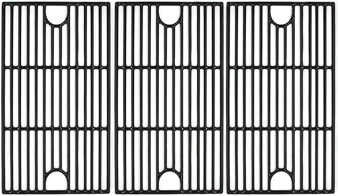 Cast Iron Cooking Grid Replacement for Kenmore 148.16156210, 148.1637110, Master Forge 3218LT, 3218LTM/LTN, E3518-LP, L3218, Perfect Flame SLG2007D, 17 5/8" Grill Grate, Set of 3, PCZ273