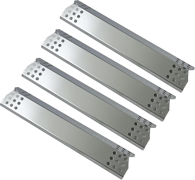 (4-Pack) Stainless Steel Heat Shield 14 9/16" x 3 3/8" Replacement for Sunbeam, Nexgrill, Grill Master, Charbroil, Kitchen Aid, Members Mark, Uberhaus Gas Grills