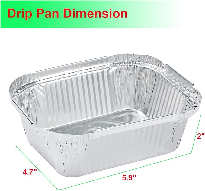 Grease Tray Replacement Parts for Nexgrill 720-0830h Grill Drip Tray Accessories, Nexgrill Drip Pan Grease Catcher Liners Foil Disposable 30 Pack