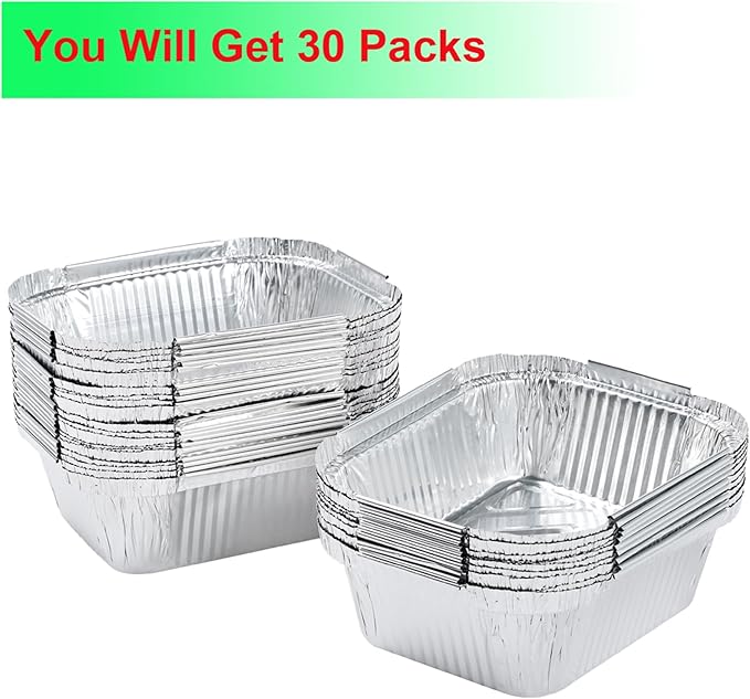 Grease Tray Replacement Parts for Nexgrill 720-0830h Grill Drip Tray Accessories, Nexgrill Drip Pan Grease Catcher Liners Foil Disposable 30 Pack