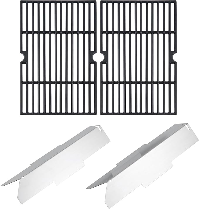 15 3/4" DGF350CSP Grill Grates Heat Tent Parts for Dyna Glo 2 Burner Grill Parts DGF350CSP-D DGF350SNP Grill Replacement Parts GBC1932L Blue rhino Grill Parts 3 Burner Grates Heat Shield 70-01-634 70-01-635
