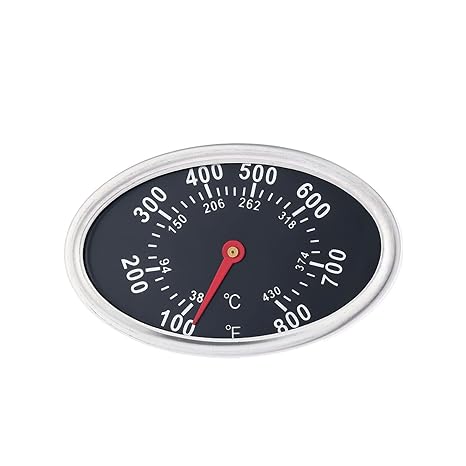 Lid Thermometer, BBQ Grill Temperature Gauge, 3 Inch Steel Heat Indicator Replacement for Nexgrill 720-0697, 720-0737, l 720-0830H, 720-0888, Charmglow Grill.