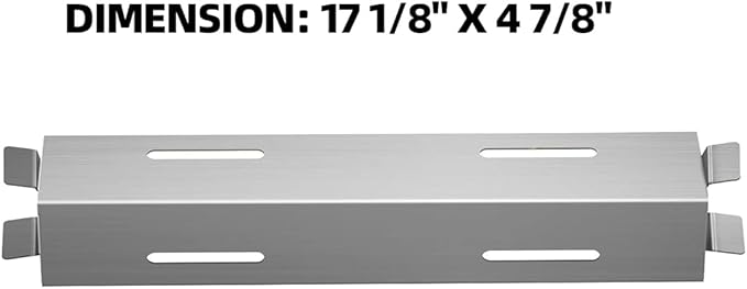 (4-Pack) 17 1/8" Stainless Steel Heat Plate for Members Mark GR2039201-MM-00, Bakers and Chefs ST1017-012939 SAMS Club and Grill Chef BIG-8116