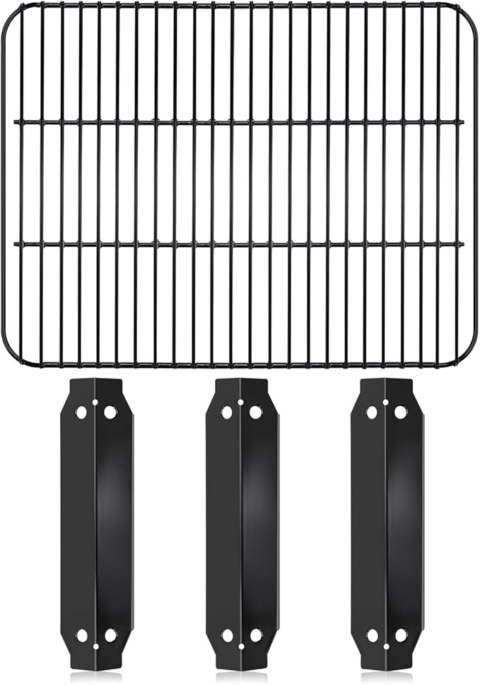 19 3/5" Grill Replacement Parts for Dyna-Glo 3 Burner DGC310CNP-D, DGC310RNP-D, DGC310BNP-D Model, Porcelain Steel Grill Cooking Grate and Heat Plate for Dyna-Glo 3-Burner Open Cart Propane Gas Grill