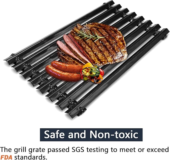 16 13/16" Porcelain Steel Cooking Grid Replacement for Charbroil 463436215 463420508 463461614 463460708 463439914 463462114 463441513, Grill Grates for Kenmore 463420507, Master Chef, Thermos