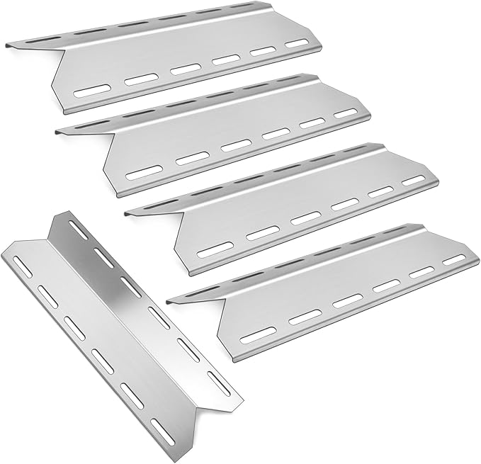 5 Pcs Heat Shield Tent Plate 17 5/16" Grill Replacement Parts for Member's Mark 720-0584, BBQ Repair Kits for Nexgrill 720-0033 720-0234 720-0289 Gas Grill Models, Stainless Steel BBQ Burner Cover