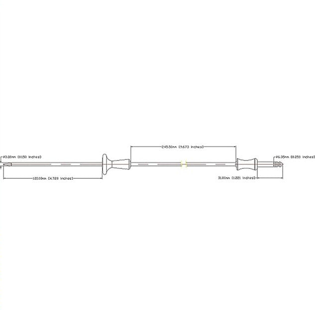 WB20T10025 Meat Probe Thermometer Gauge Thermistor Replacement for GE (General Electric), Hotpoint, Kenmore, RCA Electric/Gas Range, Built-in Wall Oven, Baker, Grill, Stove