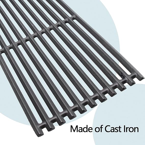 17 Inch Cast Iron Grill Grates for Charbroil Commercial and Signature Series Tru-Infrared 3 Burner 463242516 463367016 463243016 463355220 463342620 Models