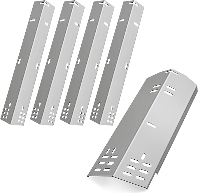 15 3/13” 5 Pack Grill Heat Plate Shield for Dyna Glo Grill Replacement Parts,Grill Parts for DGH474CRP DGH485CRP 4 Burner Gas Grill,Stainless Steel