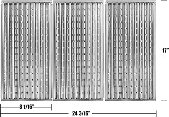 17" Emitter Plates for Charbroil Commercial and Signature Series Tru-Infrared 3 Burner Gas Grill 463242516 463367016 466242516 463242515 466242515 463342420 Models