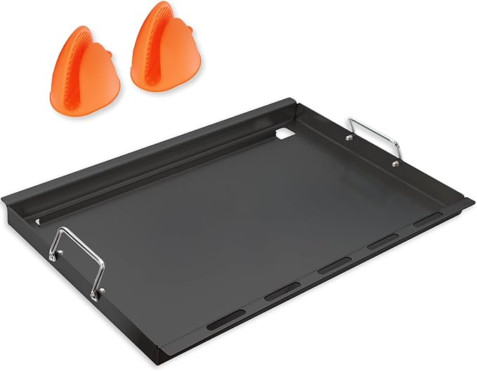 Full Size Griddle Inserts for Kenmore 146.16197210 146.16142210 146.16198210 146.16222010 146.16197211 Flat Top Griddle for Kenmore Grill Parts 4 Burner 146.16198211, Carbon Steel