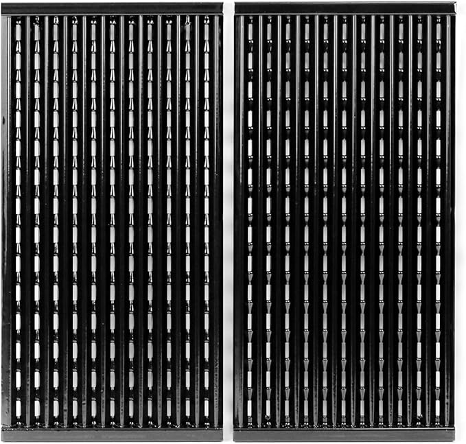 17inch Cooking Grates for CharBroil Performance Tru-Infrared 2 Burner 463633316 463672016 463672219 463370719 463672416 463672216, Porcelain-Enameled Emitter Plates for CharBroil G460-0500-W1
