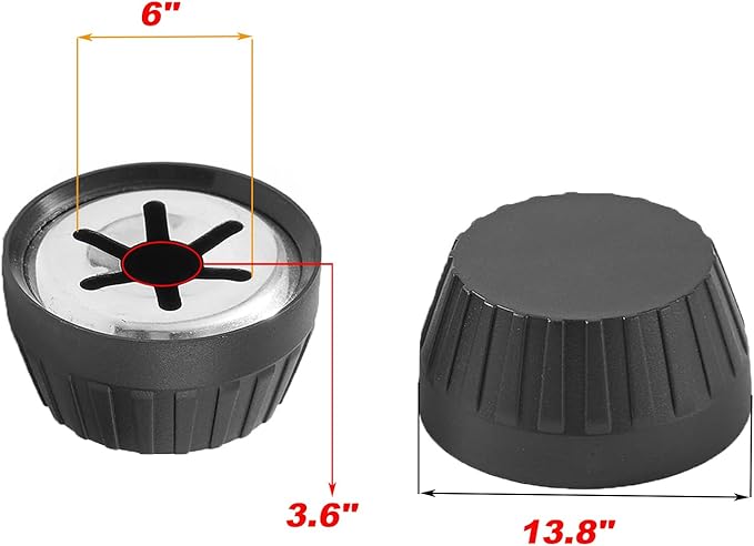 987101 Wheel Hub Caps Replacement Parts for Weber Charcoal Kettle Grill and Old Weber Genesis Grill Wheel Axle Hubcap Push on Axle Cap Retainer BBQ Grill Kenmore Grill Wheels Parts 2pcs