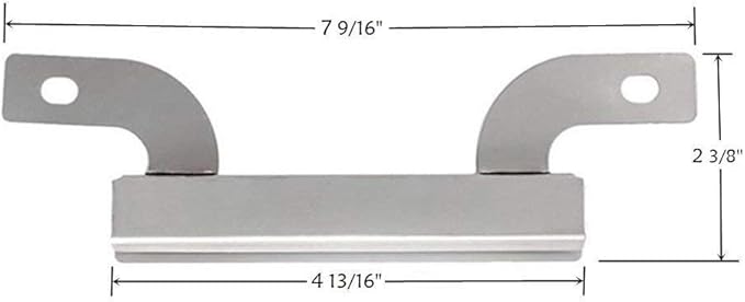 7 9/16 inch Grill Carryover Crossover Tubes for Brinkmann Grill Replacement Parts 810-2410-S, 810-4580-S, Stainless Steel Crossover Channels for Brinkmann, Members Mark Grill (3-Pack)