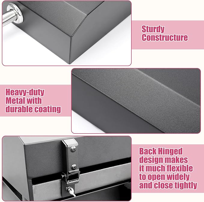 Griddle Lid Back-hinged Design for 36" Blackstone Griddle, Nexgrill, Member Mark Griddle and Other 36'' griddles, Hard Cover Hood with Handle for 36 Inch Blackstone Table Top Griddles