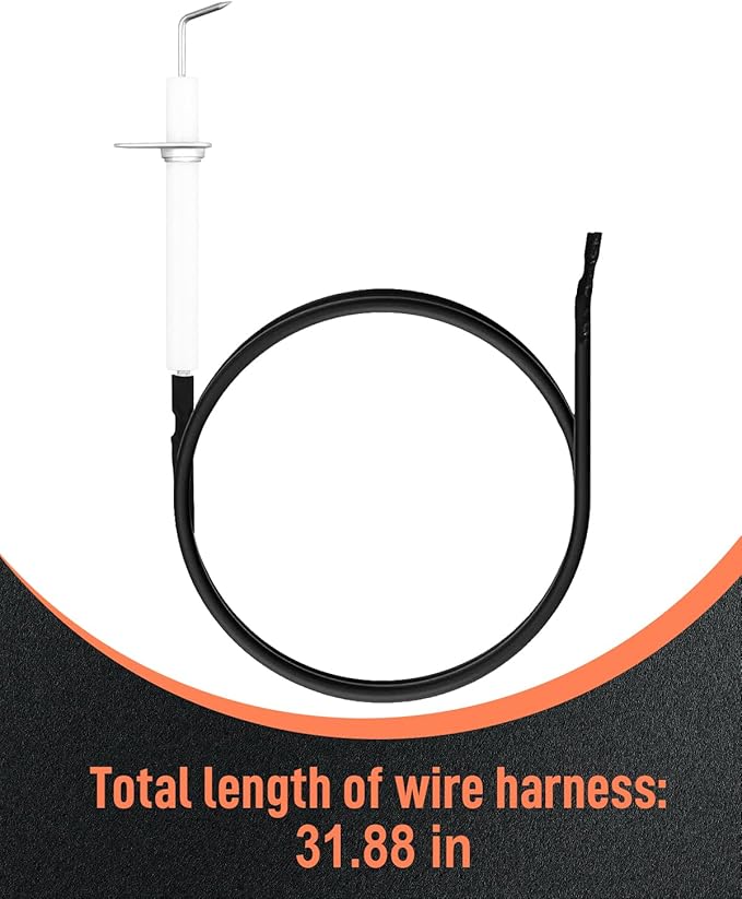 Gr2001408-Mm-00 810-6680-s Igniter Kit Electrode Grill Replacement Parts Fit for Members Mark Ignitor with Wire & Fasteners Fit for Ken-more BBQ-PRO Gas Grill Ceramic Electrode Replace IG31B 5Set