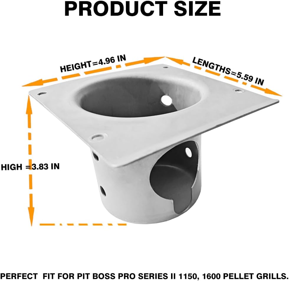 Fire Burn Pot Replacement Parts for Pit Boss Pro 1150/1160 Pellet Grill with Screws, PB1600PS1, PB1150PS2, PB1150PS3