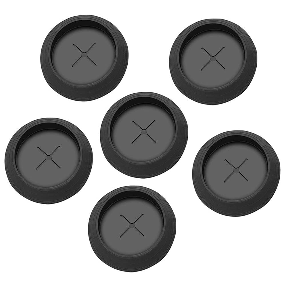 6Pack Black Rubber Meat Probe Grommet Replacment Parts for Traeger Wood Pellet Grills